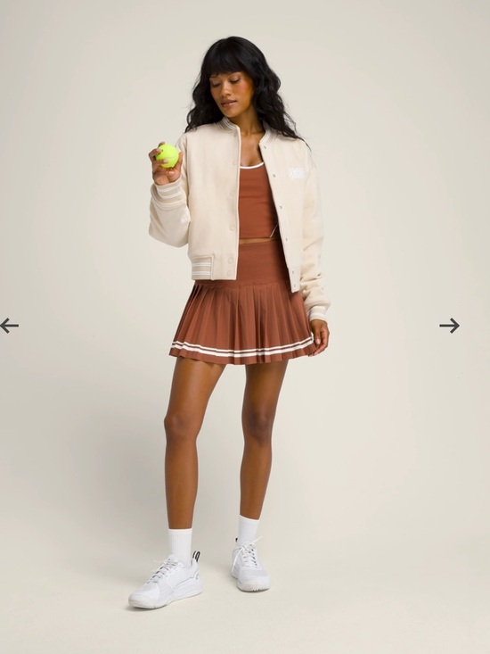 Wilson Midtown Tennis Skirt Bronze Burnt Orange XS - Picture 8 of 16